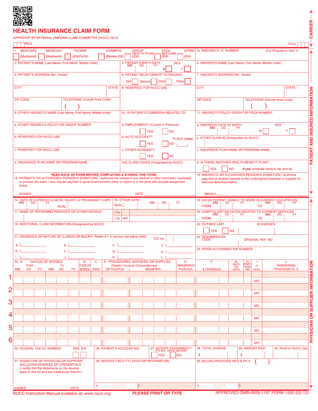 CMS-1500 Form