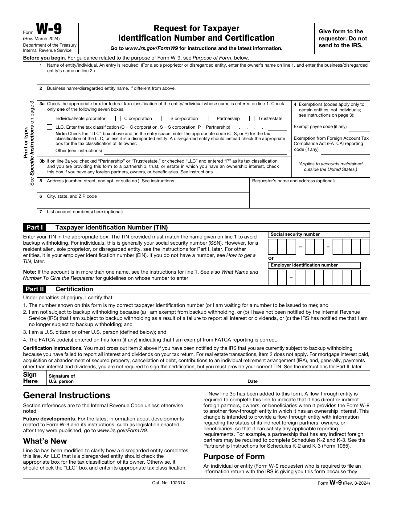 W-9 Form